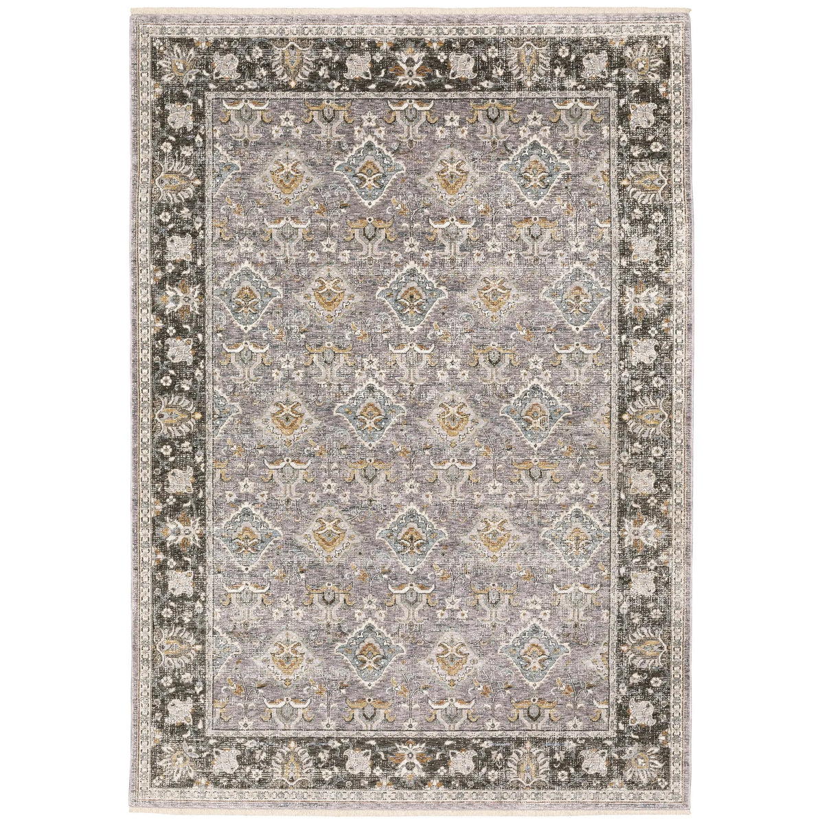 Oriental Weavers Sphinx Maharaja 091E1 Grey/Blue Rugs - main flat