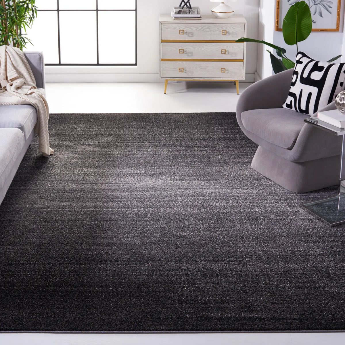 Safavieh Adirondack 10'-0" x 14'-0" Rug in Dark Grey / Light Grey