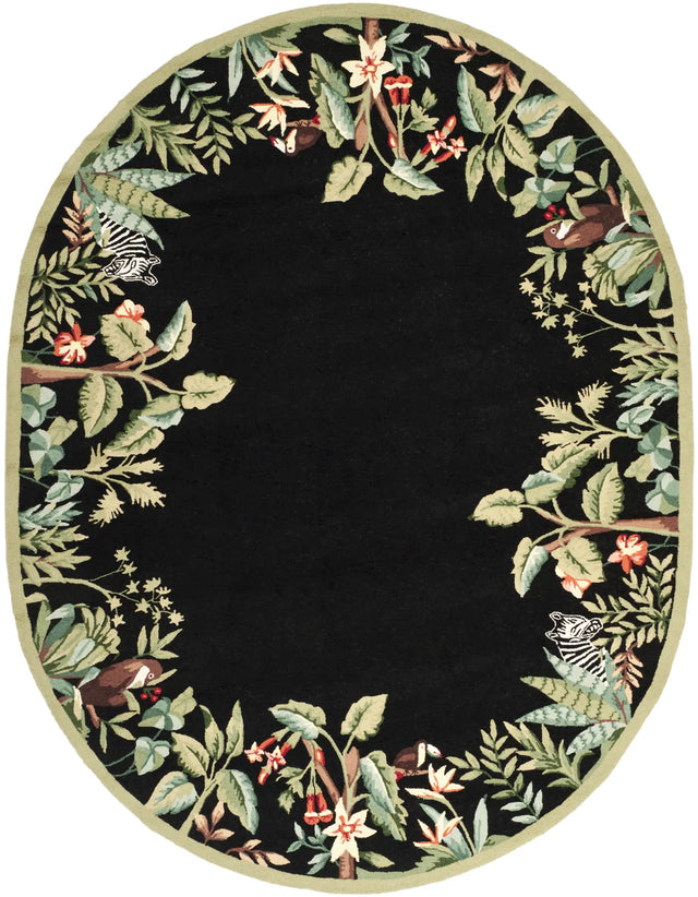 Safavieh Chelsea 7'-6" x 9'-6" Rug in Black / Green