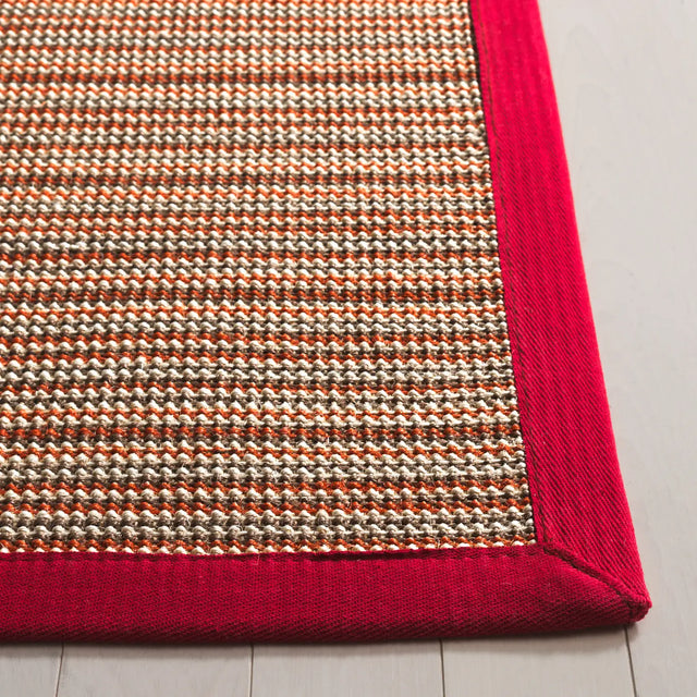 Safavieh Natural Fiber 4'-0" x 6'-0" Rug in Brown / Red