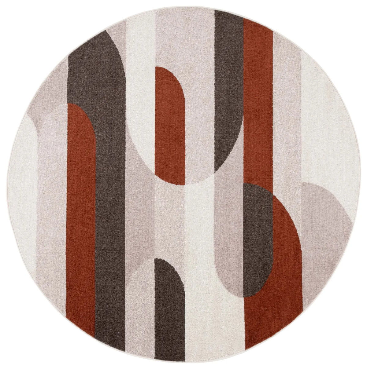 Safavieh Adirondack 6'-7" x 6'-7" Rug in Beige / Rust