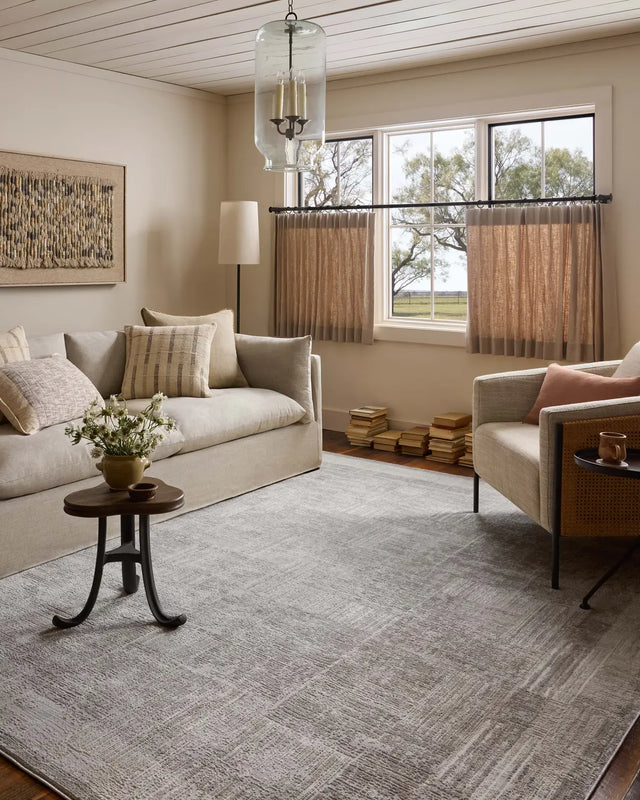 Loloi Hollis HOL-04 Smoke / Mist Rug - room scene 3