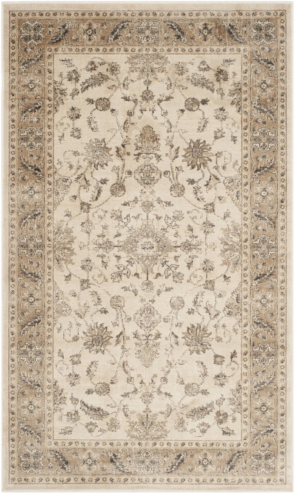 Safavieh Vintage 3'-3" x 5'-7" Rug in Stone / Caramel