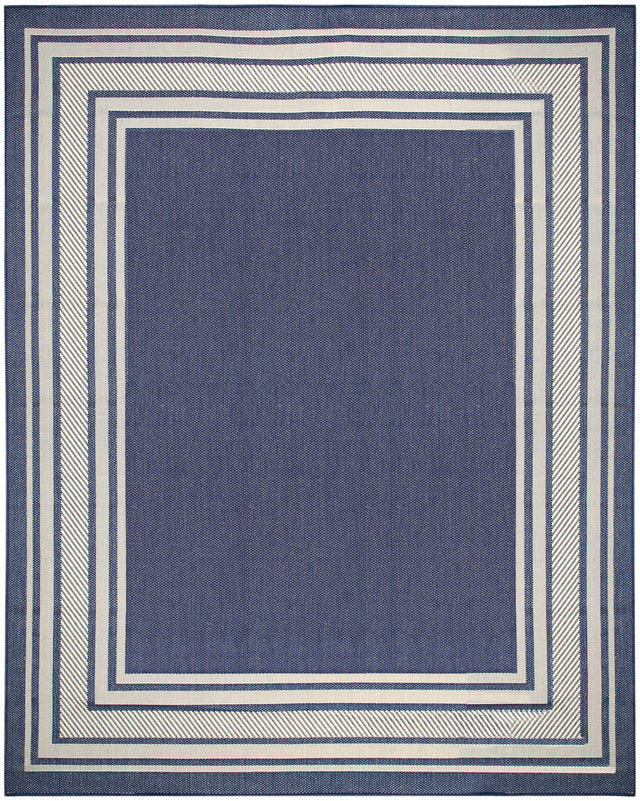 Nourison Horizon Indoor/Outdoor HOZ03 Navy Contemporary Area Rugs