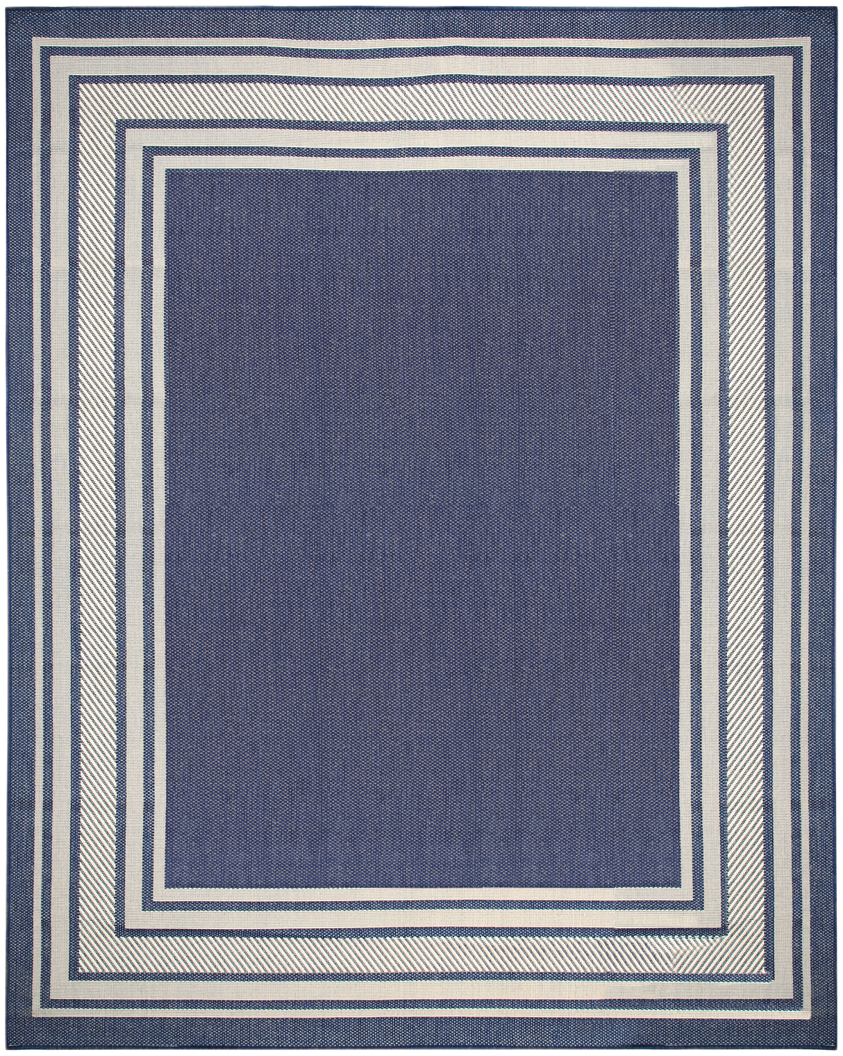 Nourison Horizon Indoor/Outdoor HOZ03 Navy Contemporary Area Rugs