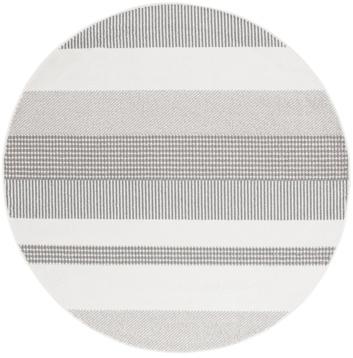 Safavieh Pyramid 6'-7" x 6'-7" Rug in Ivory / Grey