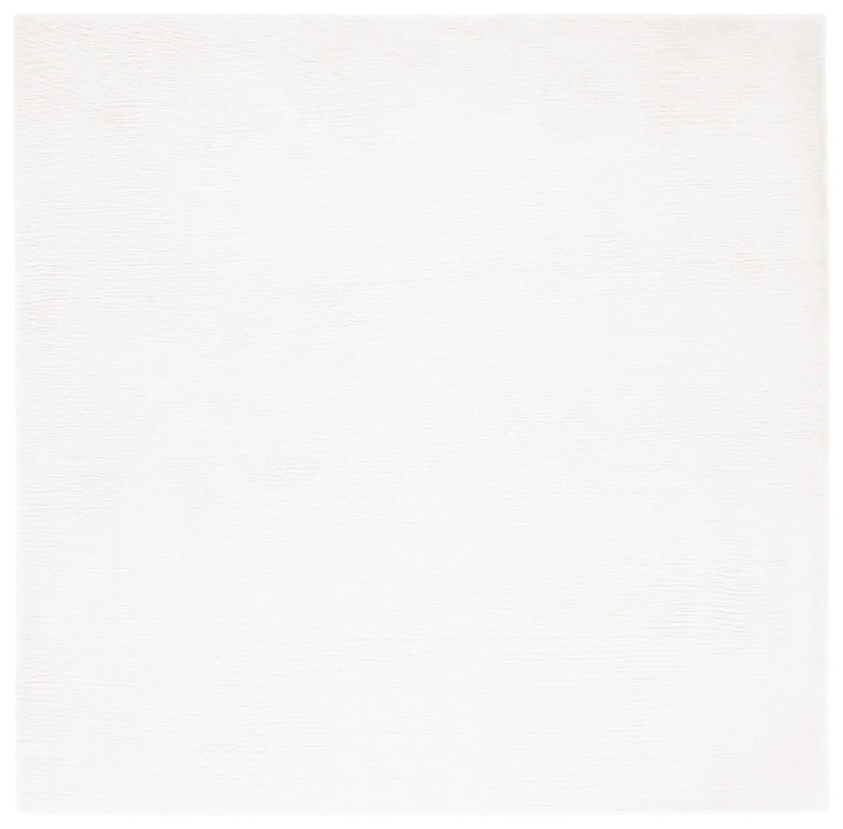 Safavieh Faux Rabbit Fur 6'-0" x 6'-0" Rug in Off White