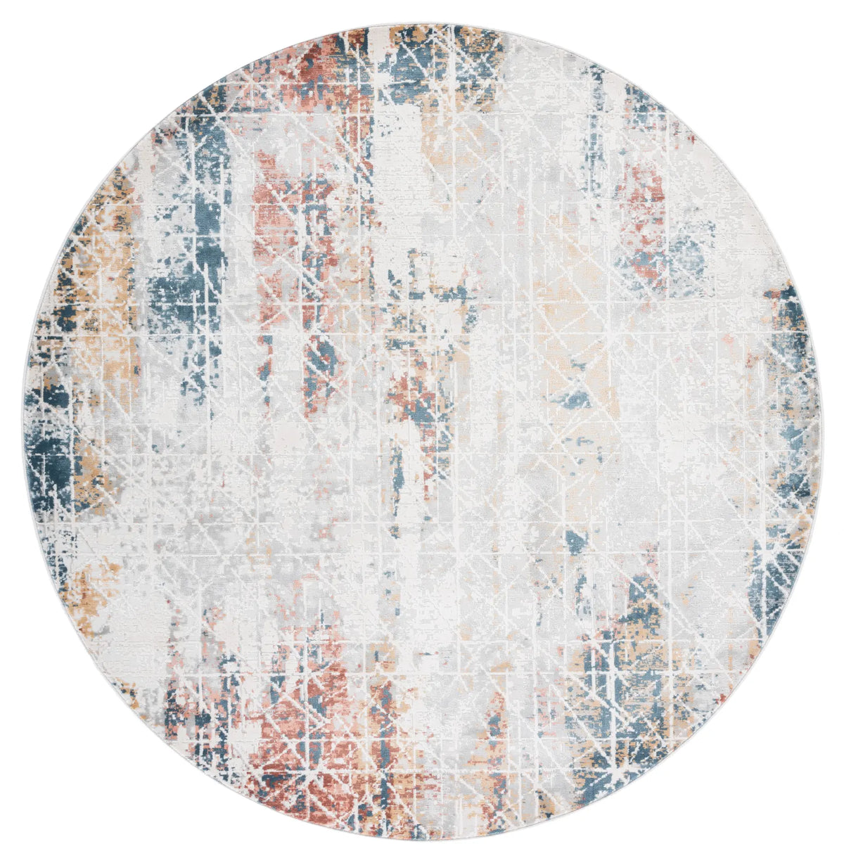 Safavieh Invista 6'-7" x 6'-7" Rug in Grey / Dark Grey