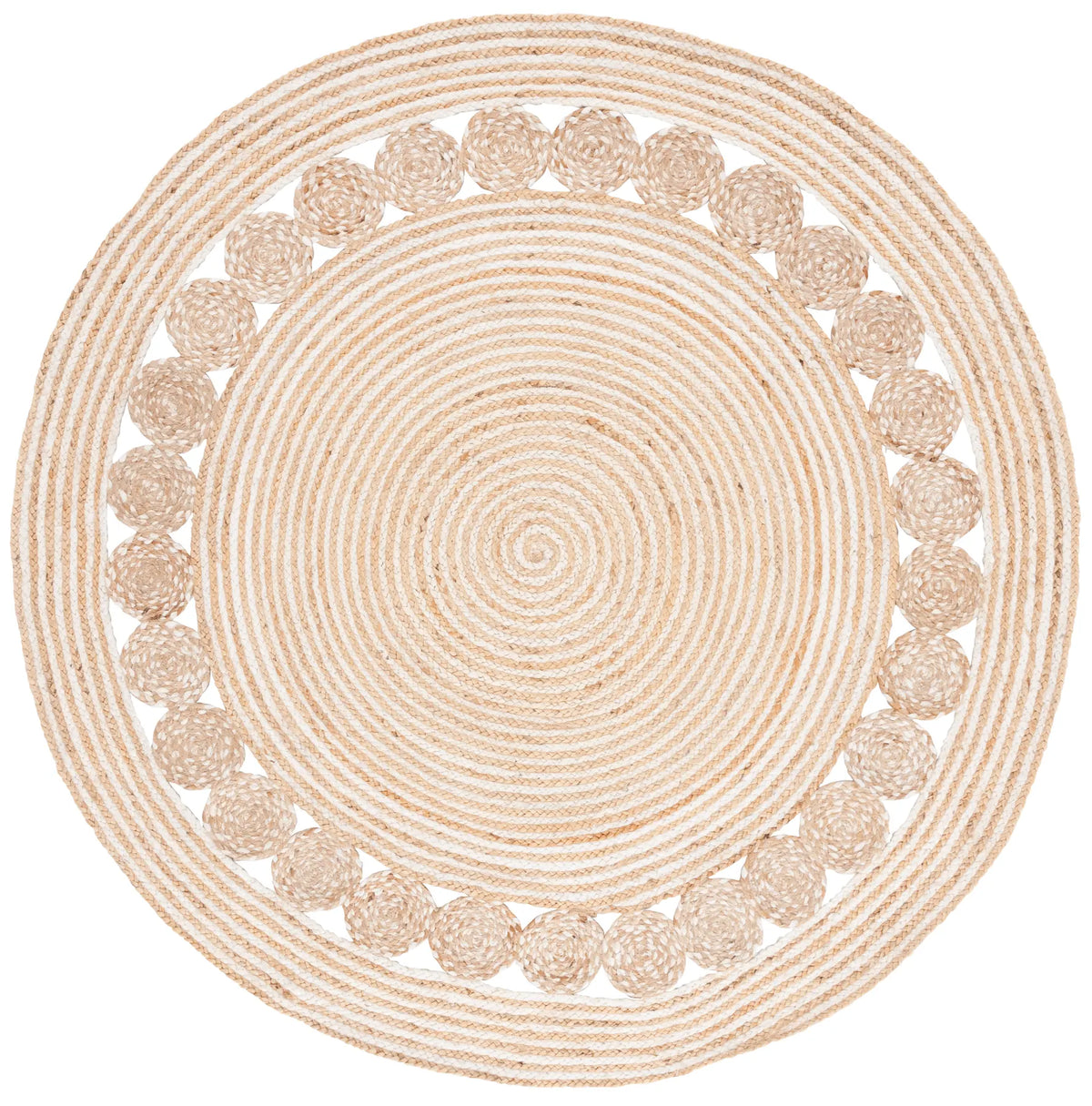 Safavieh Natural Fiber 6'-0" x 6'-0" Rug in Natural / Ivory