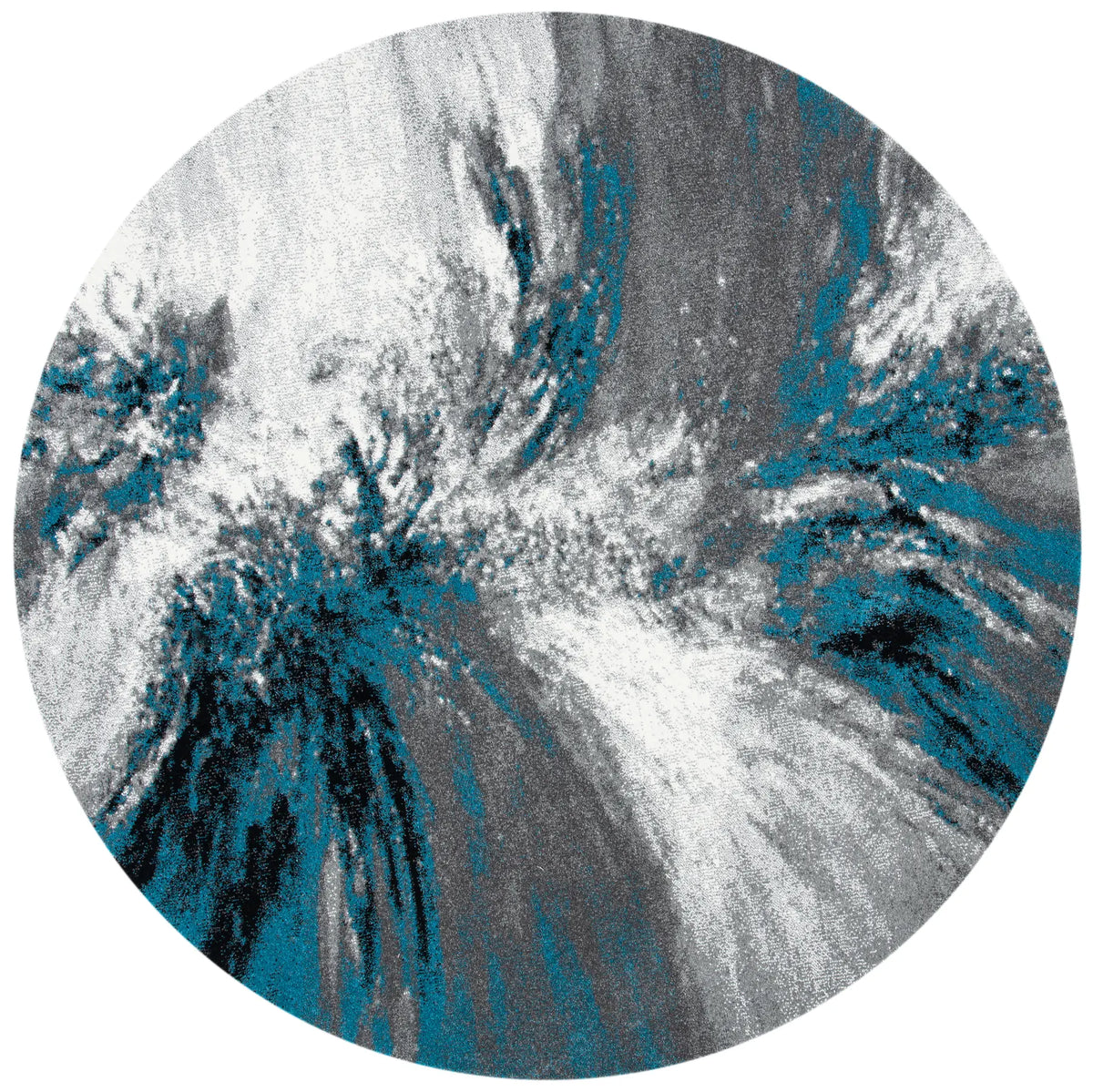 Safavieh Glacier 5'-3" x 5'-3" Rug in Blue / Grey