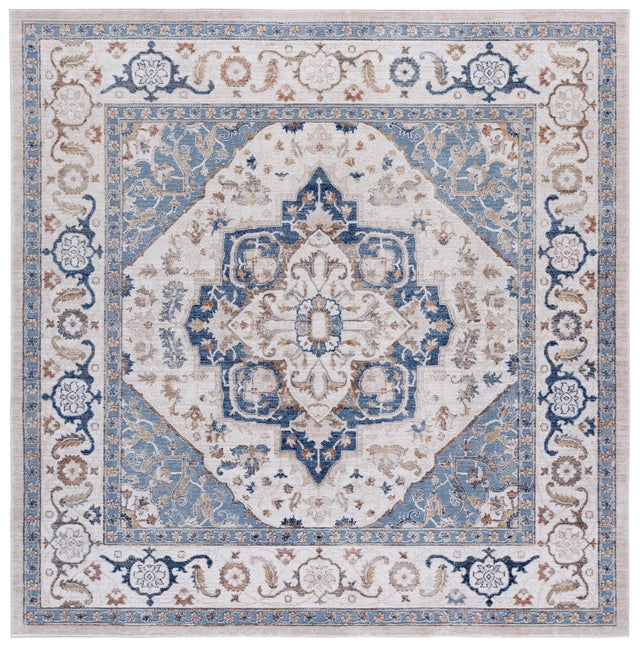 Safavieh Ellwood 6'-5" x 6'-5" Rug in Beige / Navy