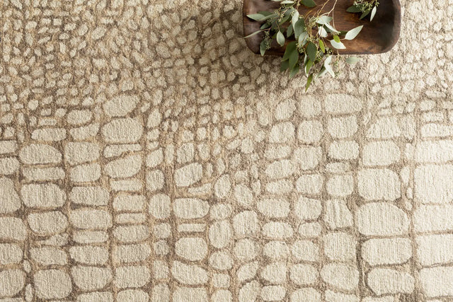 Loloi Masai Mas-03 Neutral Rugs - styled aerial 1