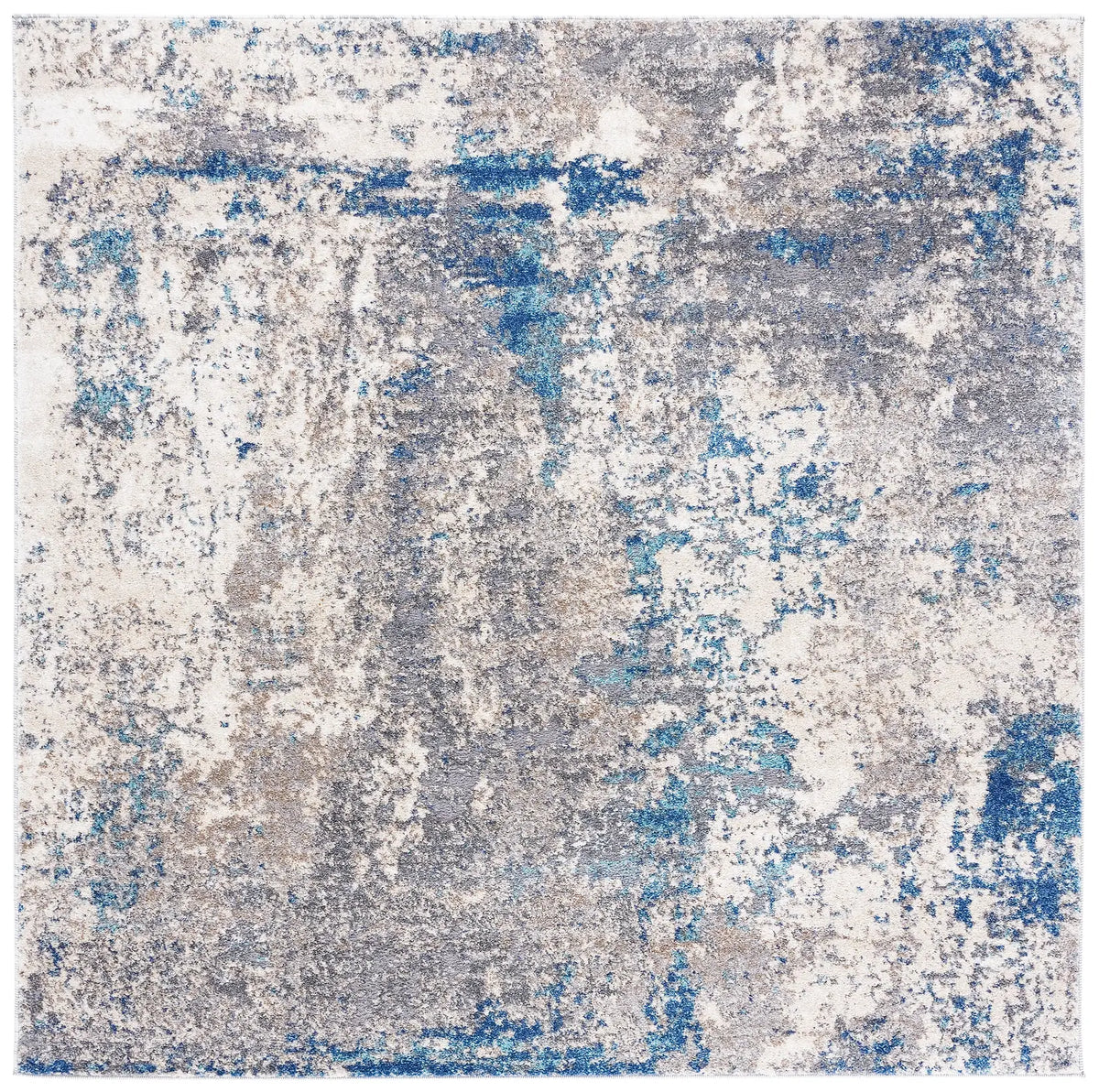 Safavieh Aston 6'-7" x 6'-7" Rug in Grey / Navy