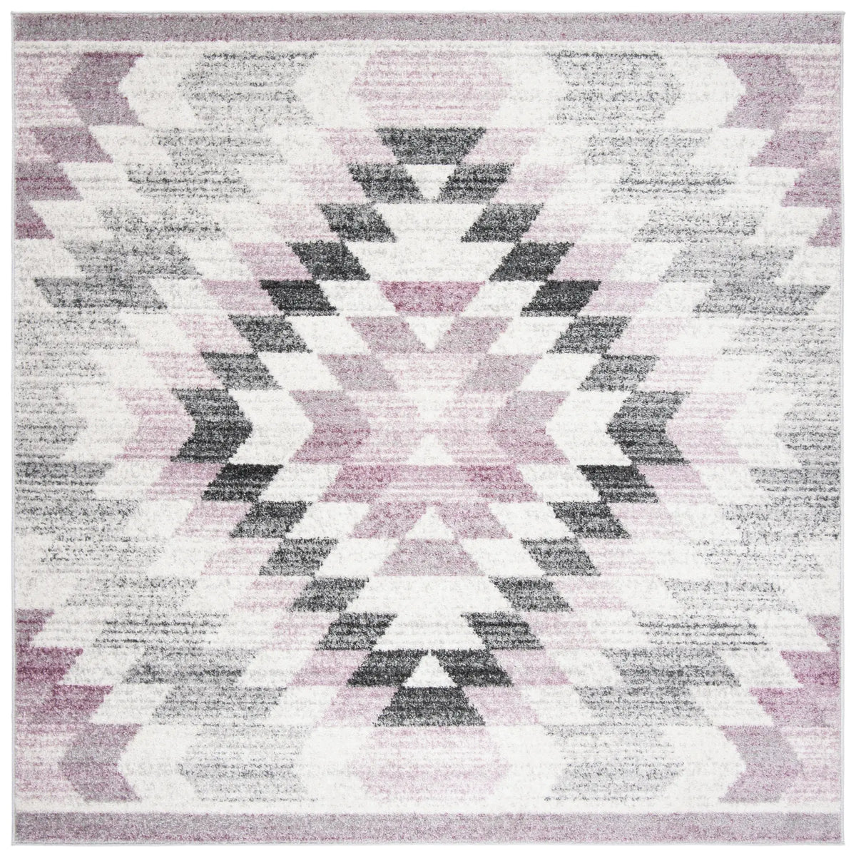 Safavieh Adirondack 7'-0" x 7'-0" Rug in Plum / Ivory