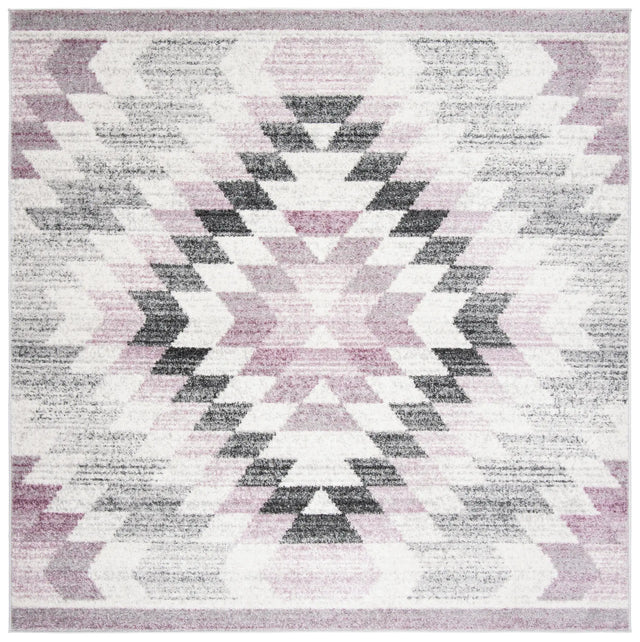 Safavieh Adirondack 7'-0" x 7'-0" Rug in Plum / Ivory