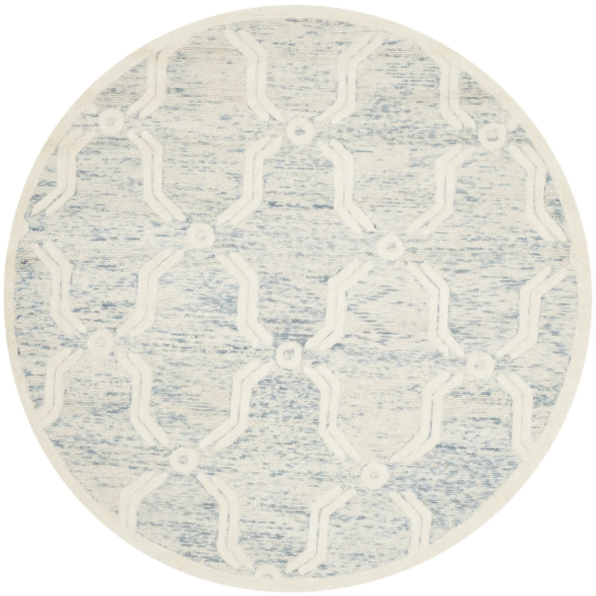 Safavieh Cambridge 6'-0" x 6'-0" Rug in Light Blue / Ivory
