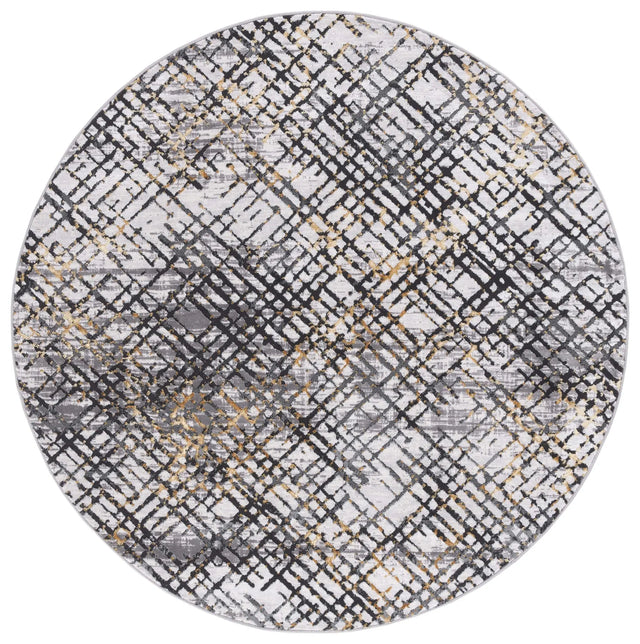 Safavieh Amelia 6'-7" x 6'-7" Rug in Grey / Gold