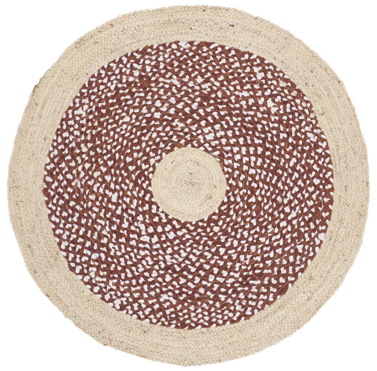 Safavieh Cape Cod 3'-0" x 3'-0" Rug in Rust / Natural