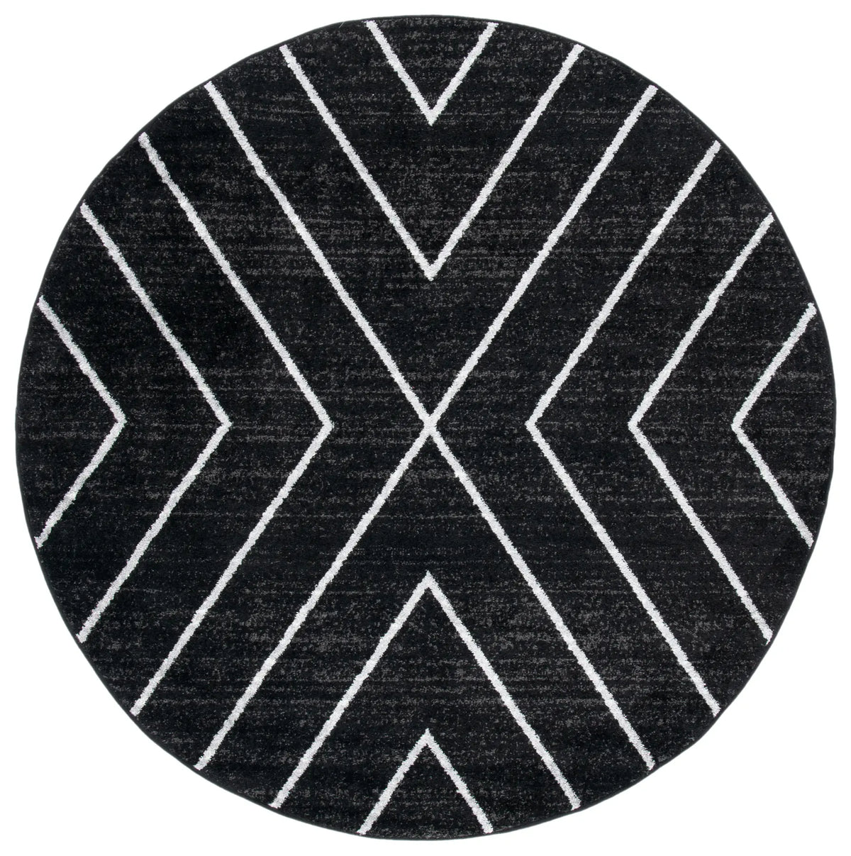Safavieh Adirondack 6'-0" x 6'-0" Rug in Black / Light Grey