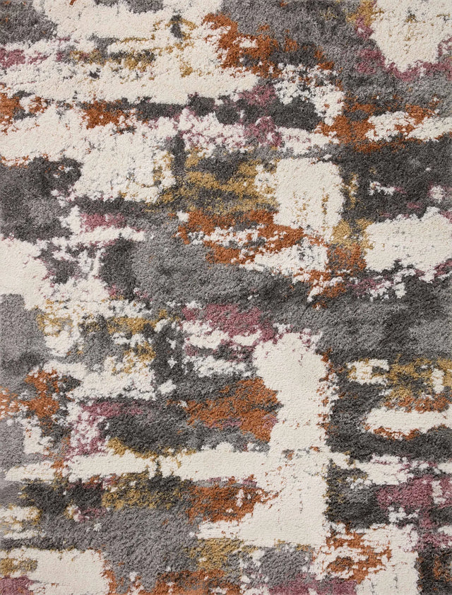 Loloi Levitt Shag Lev-04 Grey/Multi Rug - main flat