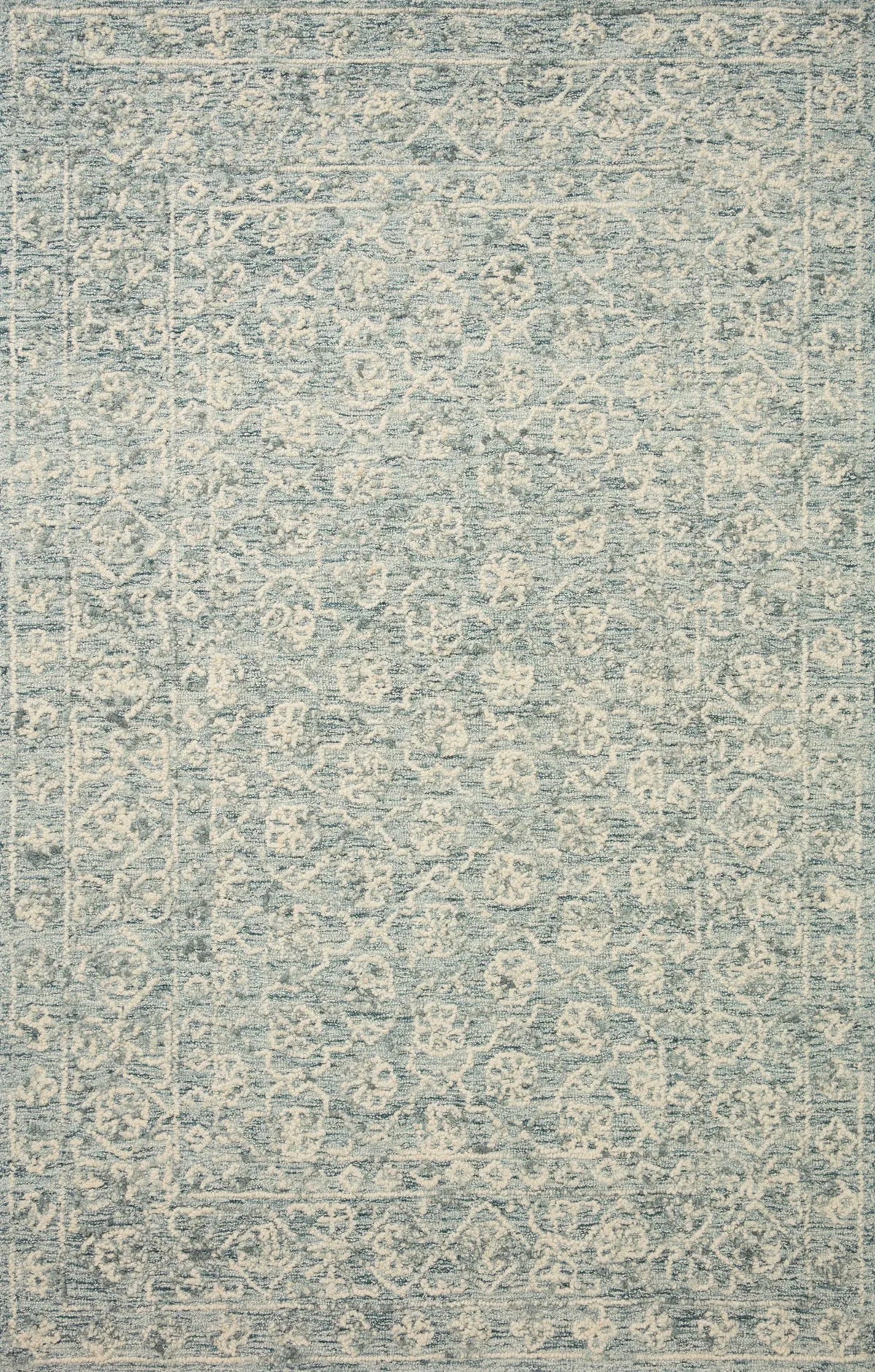 Loloi Cecelia Cec-01 Ocean/Ivory Rug - main flat
