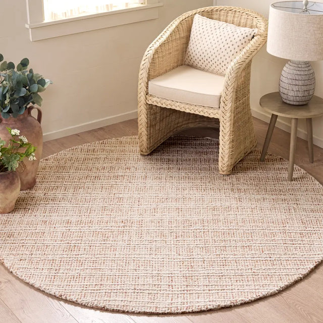 Safavieh Metro 6'-0" x 6'-0" Rug in Rust / Ivory