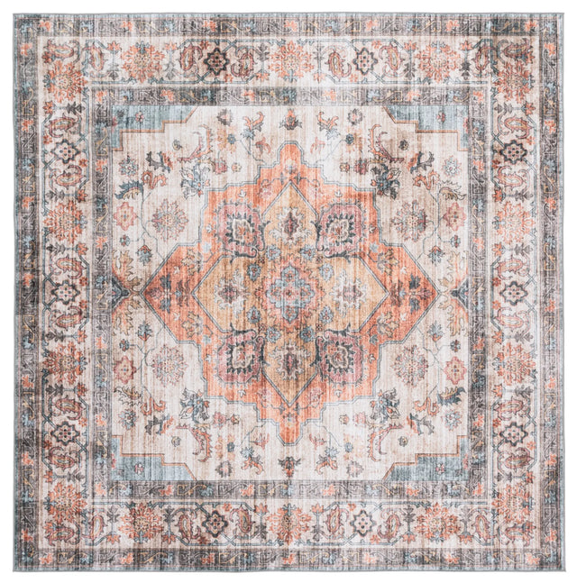 Safavieh Arizona 6'-0" x 6'-0" Rug in Light Brown / Rust