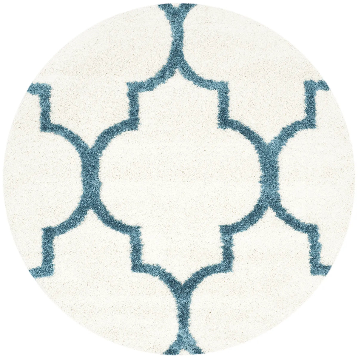 Safavieh Sgk-Shag Kids 6'-7" x 6'-7" Rug in Ivory / Blue