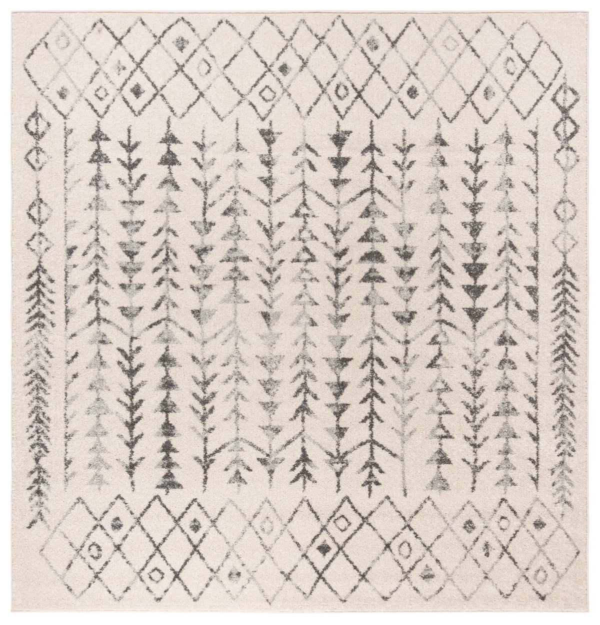 Safavieh Tulum 6'-7" x 6'-7" Rug in Ivory / Grey