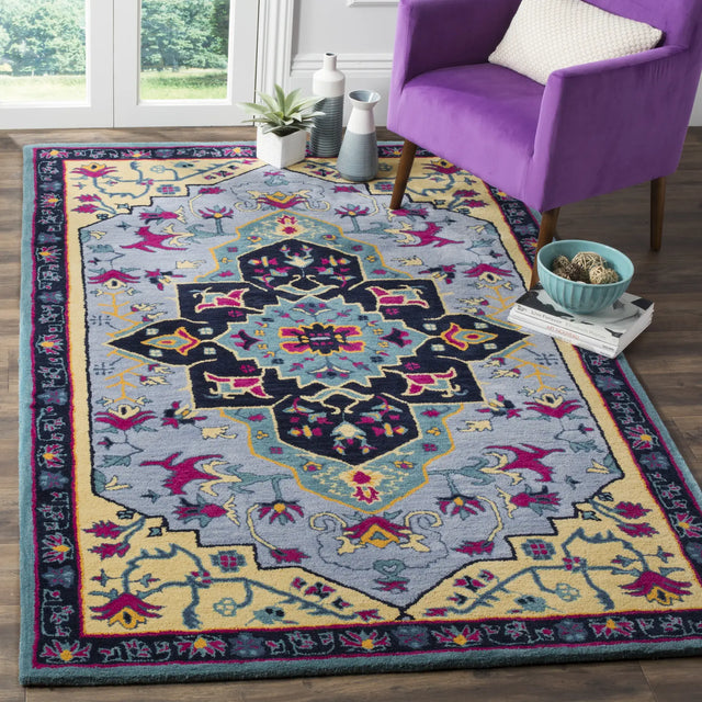 Safavieh Bellagio 5'-0" x 8'-0" Rug in Light Blue / Multi