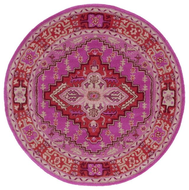 Safavieh Bellagio 5'-0" x 5'-0" Rug in Red / Pink