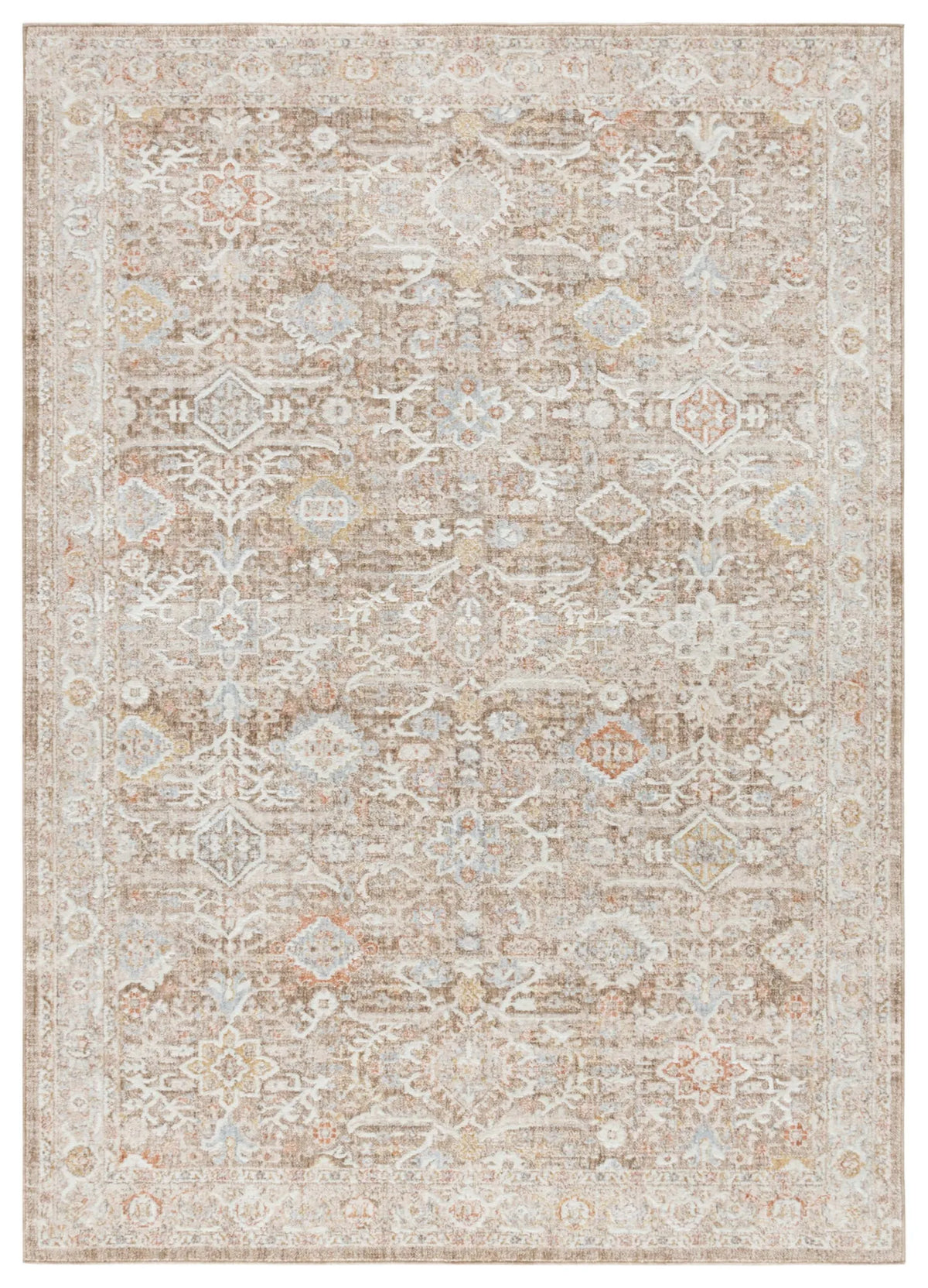 Safavieh Serena 200 5'-3" x 7'-6" Rug in Beige / Ivory Brown