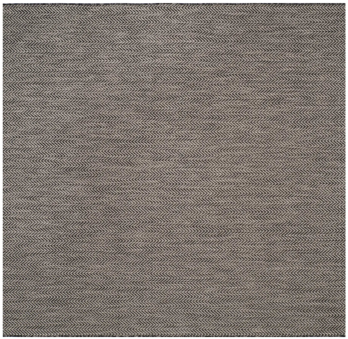 Safavieh Courtyard 6'-7" x 6'-7" Rug in Black / Beige