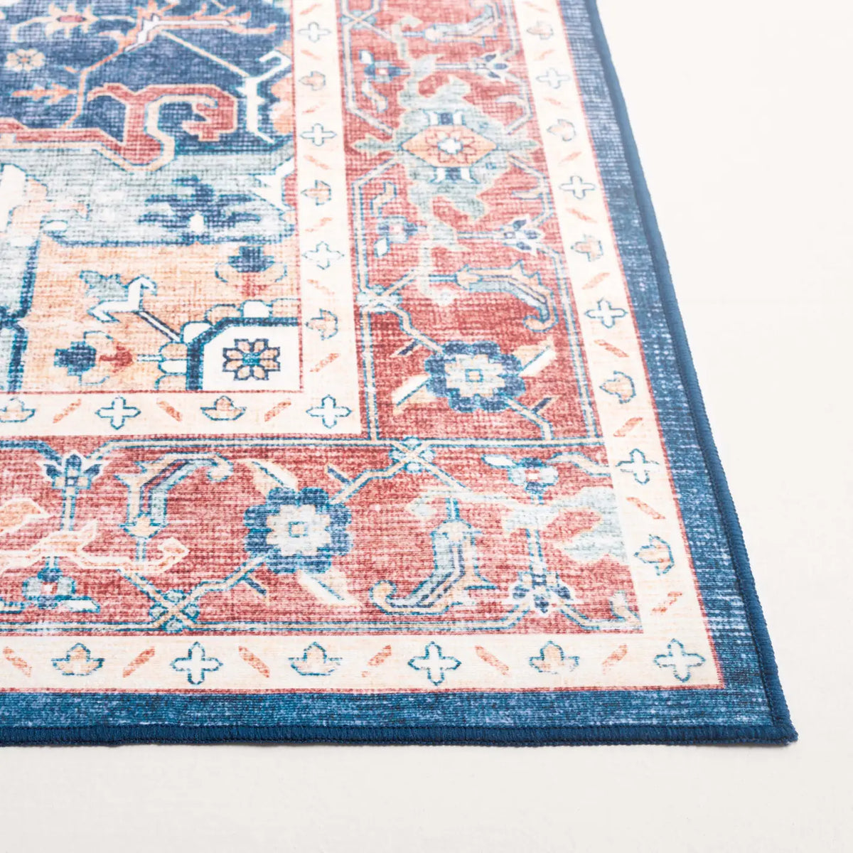 Safavieh Arizona 4'-0" x 6'-0" Rug in Rust / Dark Blue
