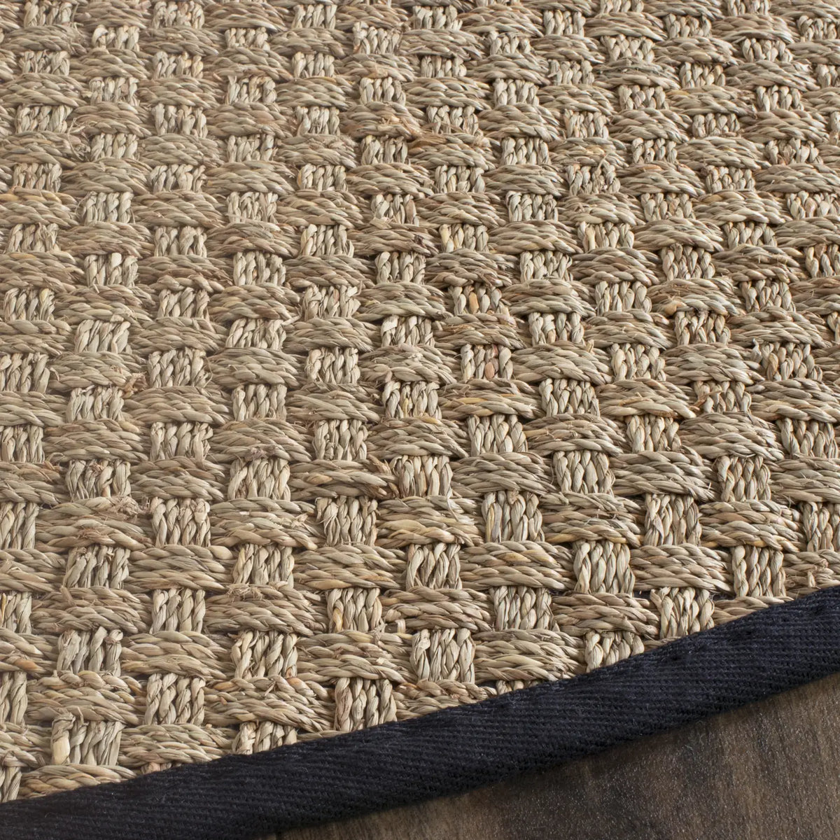 Safavieh Natural Fiber 10'-0" x 10'-0" Rug in Natural / Black
