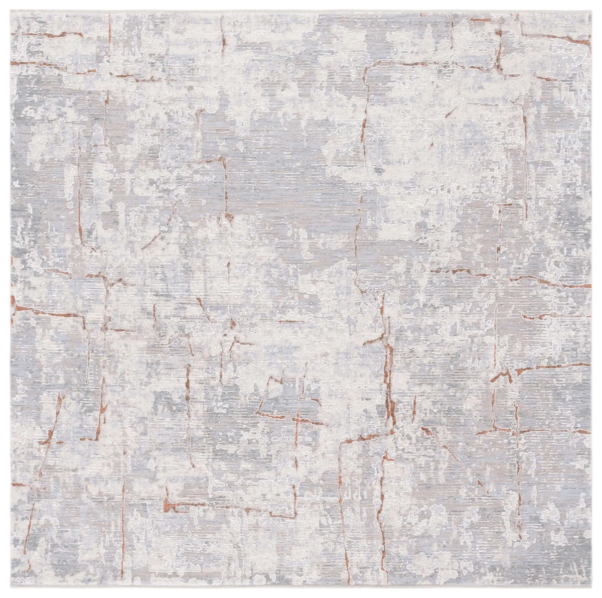 Safavieh Marmara 6'-7" x 6'-7" Rug in Beige / Blue Rust
