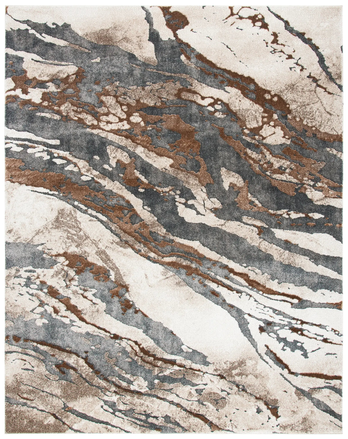 Safavieh Pacific 10'-0" x 14'-0" Rug in Dark Grey / Beige