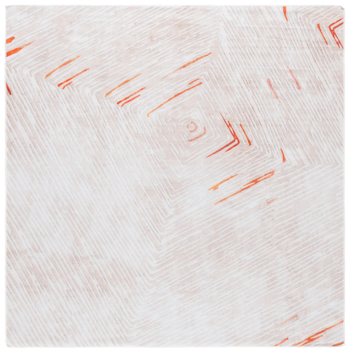 Safavieh Malibu 6'-0" x 6'-0" Rug in Beige / Rust