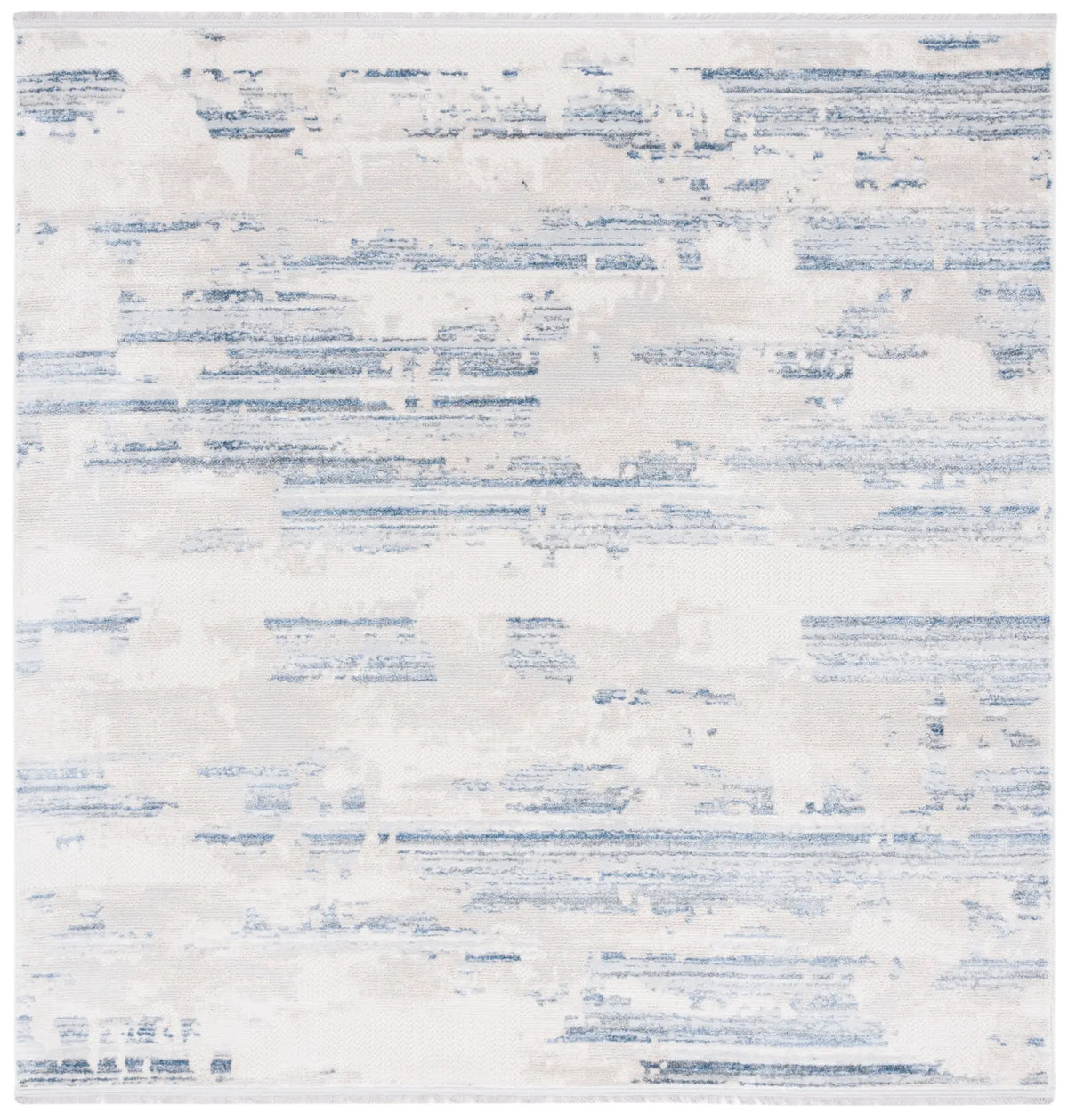 Safavieh Whisper 6'-7" x 6'-7" Rug in Grey / Blue Ivory