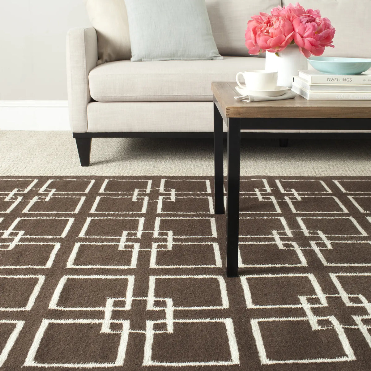 Safavieh Martha Stewart 5'-0" x 8'-0" Rug in Tilled Soil Brn