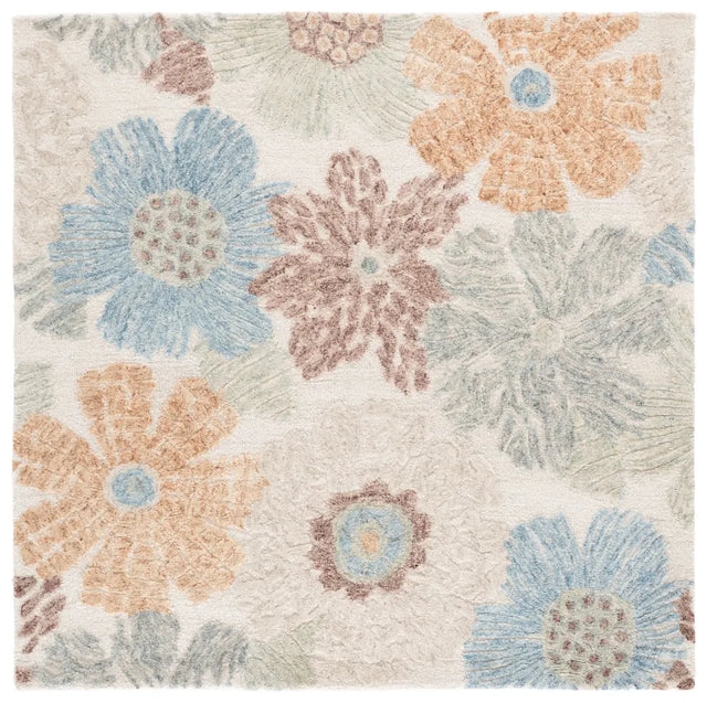 Safavieh Jardin 6'-0" x 6'-0" Rug in Red / Blue