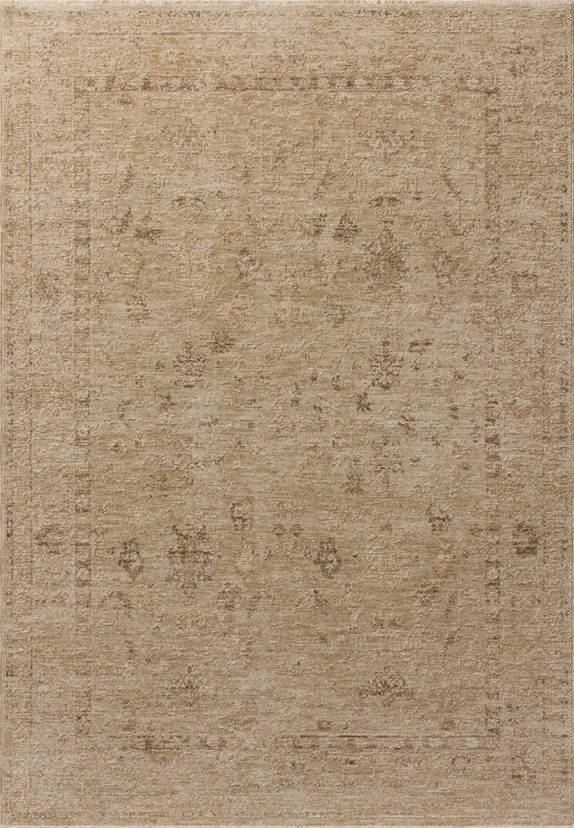 Loloi Willa WIA-08 Wheat / Natural Power Loomed Rug - main flat