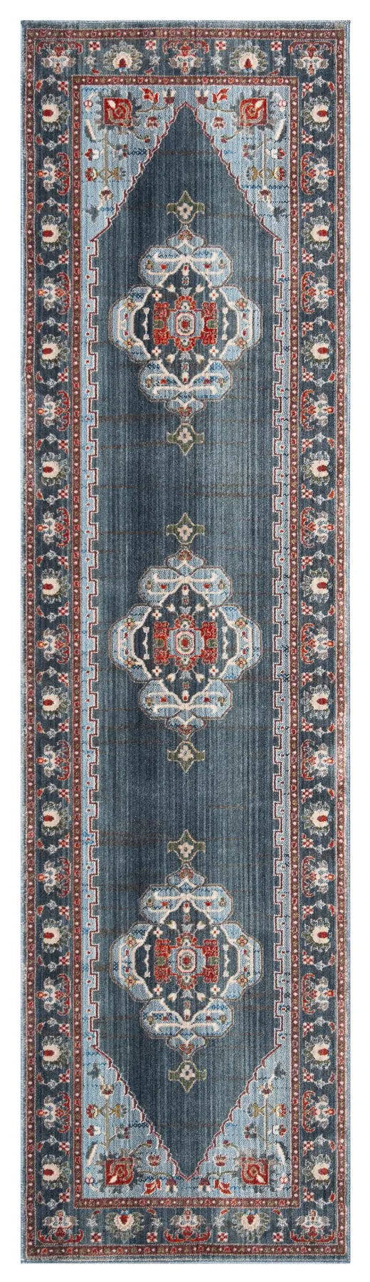 Safavieh Vintage Persian 2'-2" x 12'-0" Rug in Blue / Light Blue
