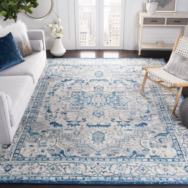 Safavieh Brentwood 10'-0" x 13'-0" Rug in Light Grey / Blue