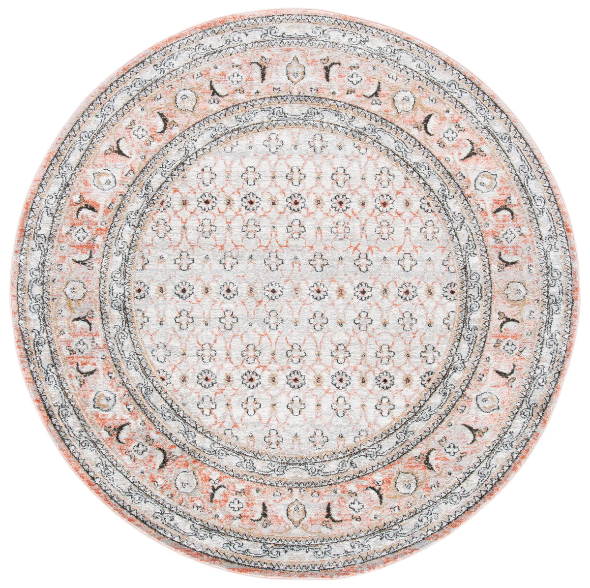 Safavieh Shivan 6'-7" x 6'-7" Rug in Grey / Rose