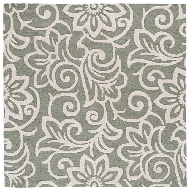 Safavieh Glamour 6'-0" x 6'-0" Rug in Sage Green / Ivory