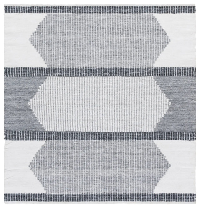 Safavieh Kilim 6'-0" x 6'-0" Rug in Light Grey / Ivory