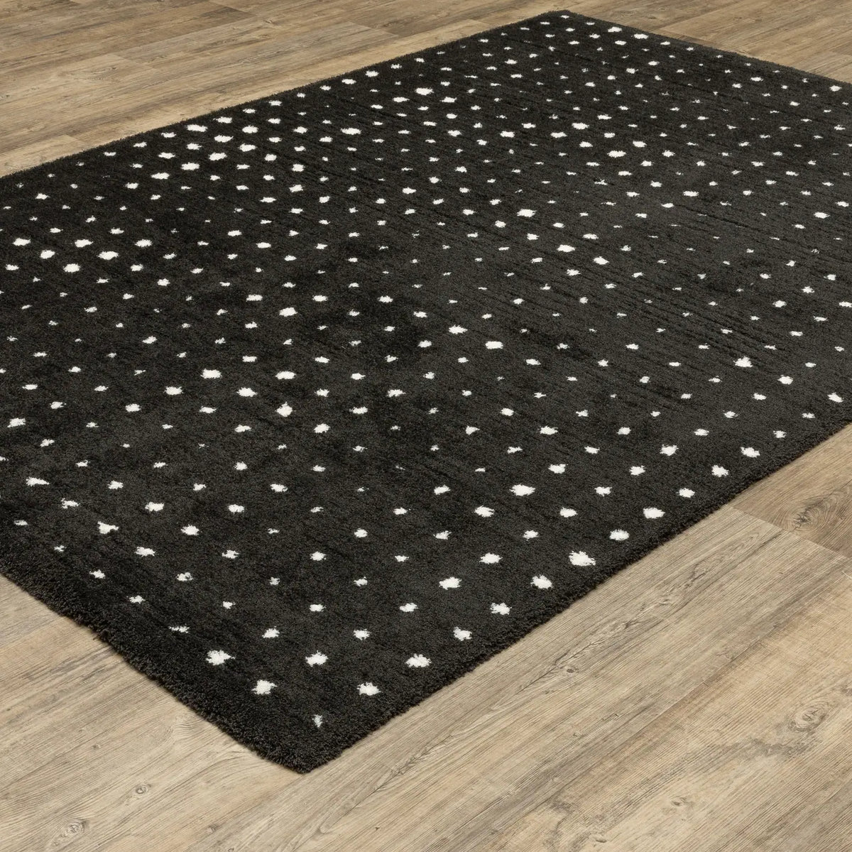 Oriental Weavers Sphinx GALILEO GAL04 Black Geometric Rugs - angle detail
