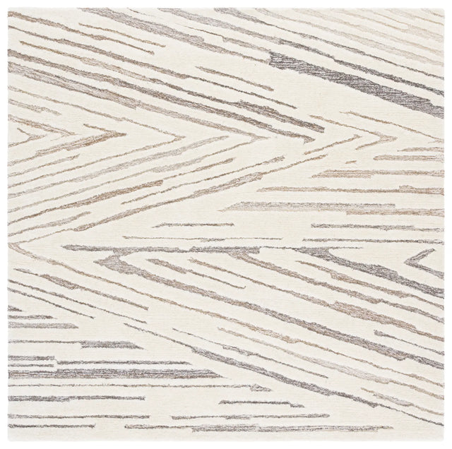 Safavieh Ebony 6'-0" x 6'-0" Rug in Ivory / Brown