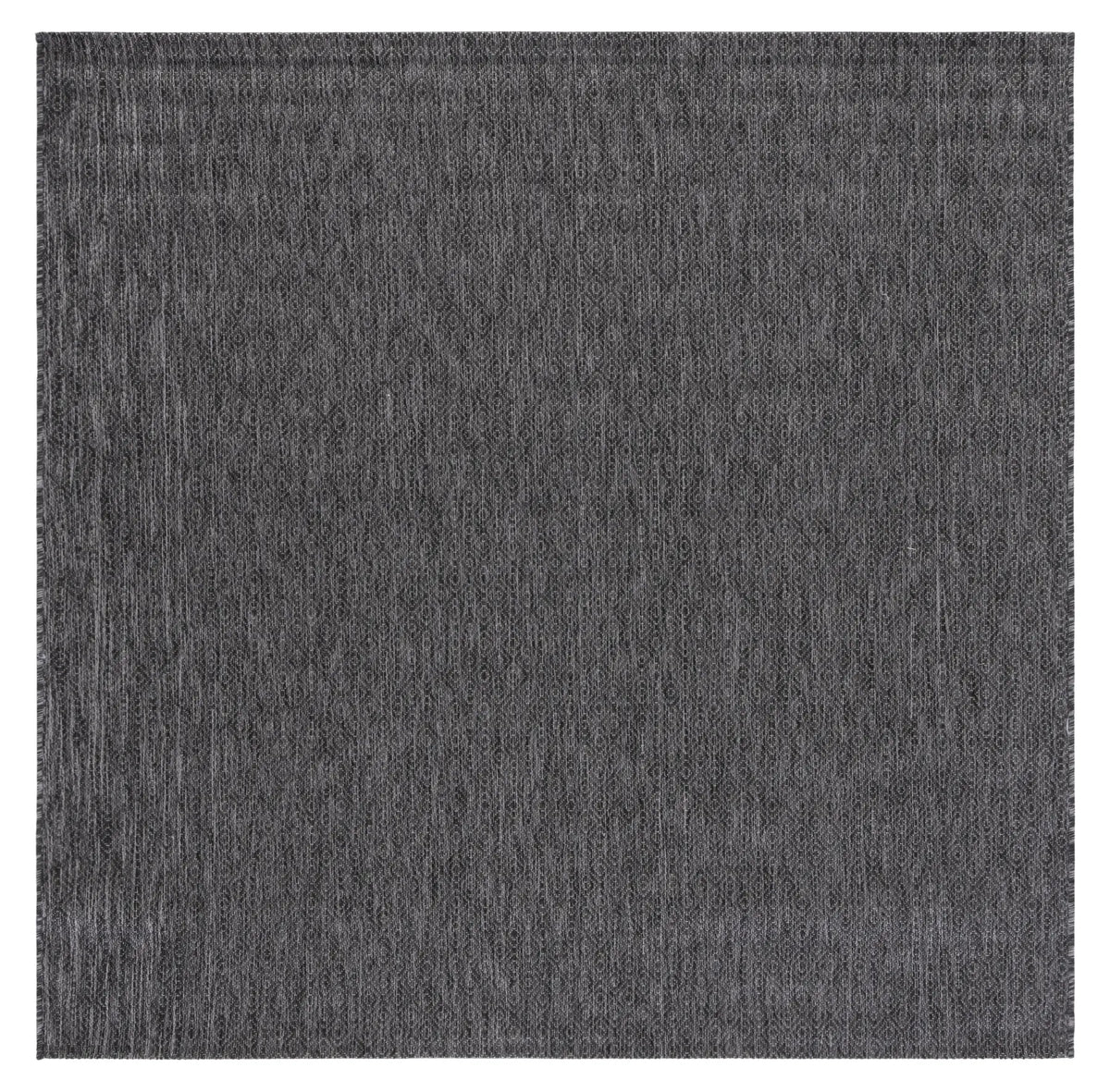 Safavieh Courtyard 6'-7" x 6'-7" Rug in Black / Grey